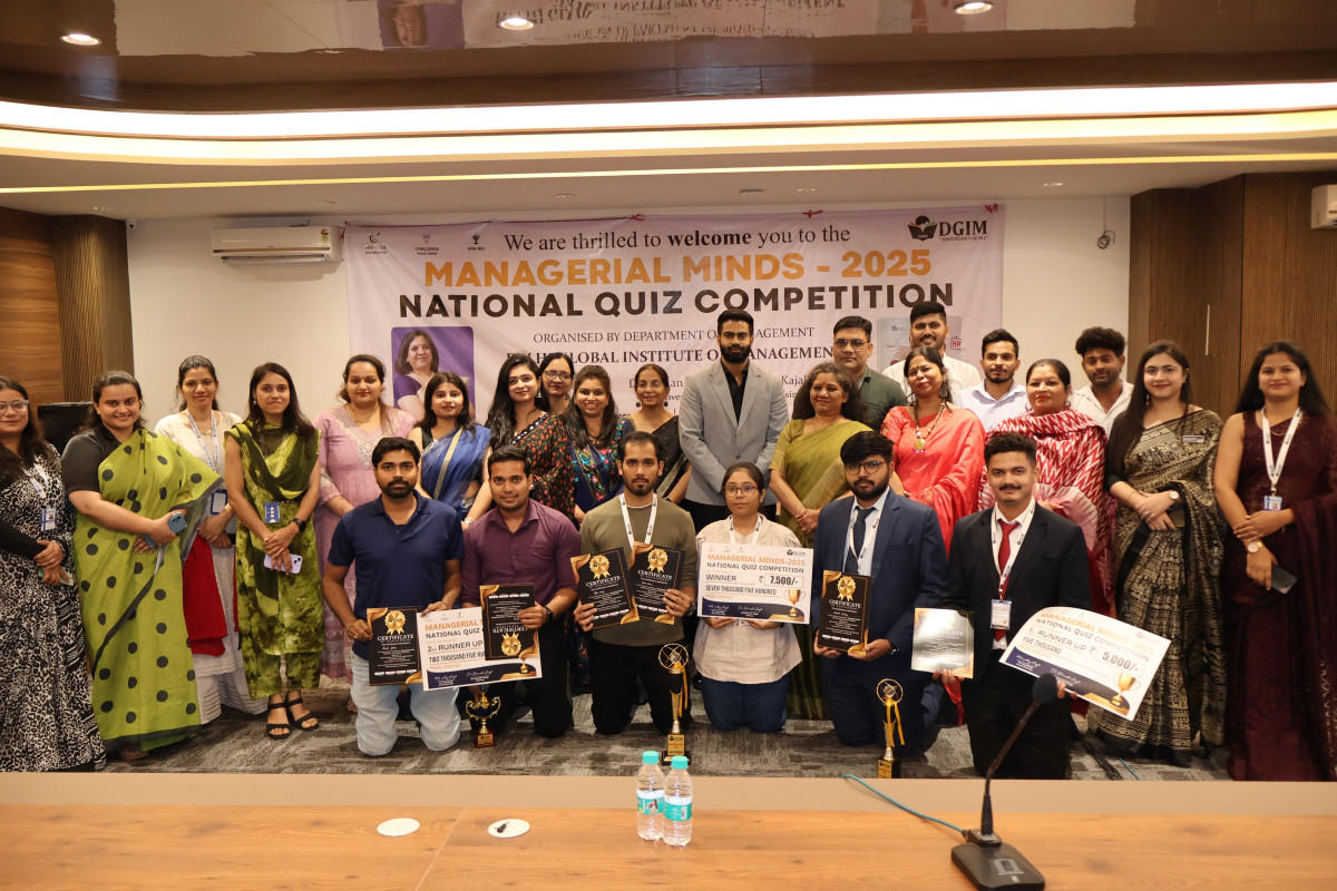MANAGERIAL MINDS 2025 - INTELLECT WON AT NATIONAL QUIZ COMPETITON